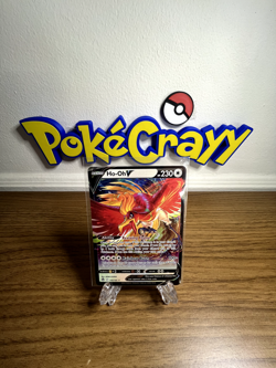 Ho-Oh V 140/195 Silver Tempest Ultra Rare Holo Pokemon TCG Card NM - Image 1