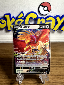 Ho-Oh V 140/195 Silver Tempest Ultra Rare Holo Pokemon TCG Card NM - Image 2