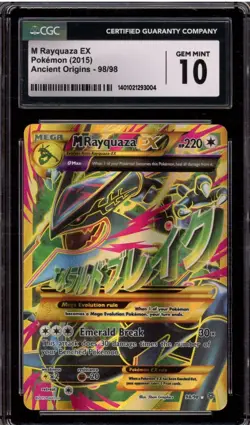 ‼GEM MINT 10 Rayquaza EX Ancient Origins 98/98 Secret Rare Pokemon Card💨 - Image 1