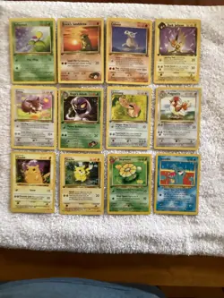 1999 Pokemon 1st Edition Lot - 12 Cards - Image 1
