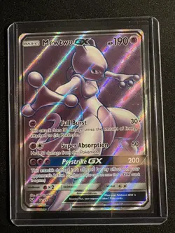 Mewtwo GX 72/73 Full Art Sun & Moon Shining Legends 2017 Pokemon TCG Card NM 002 - Image 1