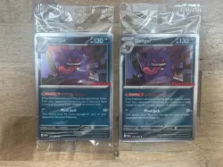 Pokemon Gengar GameStop Promo Stamped Card English SEALED X2 - Image 1