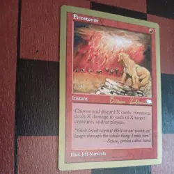 Mtg Firestorm LP World Championship Gold Card Weatherlight Reserved List - Image 2