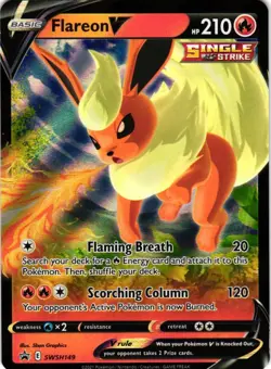 SWSH: Sword & Shield Promo Cards #SWSH149 Flareon V - Image 1