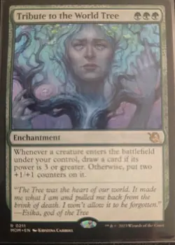 Tribute to the World Tree - RARE #211 March of Machine MOM Magic Cards MTG - Image 1