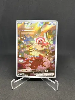 Pokemon TCG Stufful 154/132 Mega Evolution Illustration Rare NM Card - Image 1