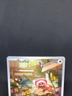 Pokemon TCG Stufful 154/132 Mega Evolution Illustration Rare NM Card - Image 3