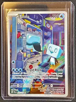 Pokemon TCG Paldea Evolved Eiscue Illustration Rare Holo Card 205/193 - Image 4