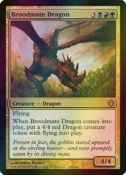 MTG Broodmate Dragon Foil ** Shards of Alara ** English (NM) - Image 1