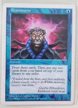 MTG Magic The Gathering- Brainstorm Core Set 5th Edition Regular - Image 1