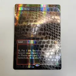 Arid Mesa (Borderless) (Dragonscale Foil) Special Guests Foil NM MTG Magic - Image 1