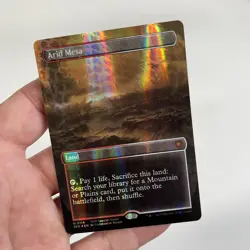 Arid Mesa (Borderless) (Dragonscale Foil) Special Guests Foil NM MTG Magic - Image 2