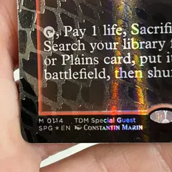 Arid Mesa (Borderless) (Dragonscale Foil) Special Guests Foil NM MTG Magic - Image 3