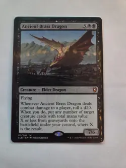 1x Ancient Brass Dragon NM M Battle for Baldur's Gate (CLB) MTG Magic - Image 2