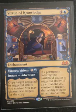 Virtue of Knowledge (Showcase) Wilds of Eldraine Regular - Image 1