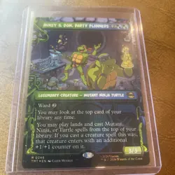 Mikey & Don, Party Planners (Showcase) Teenage Mutant Ninja Turtles Foil NM - Image 1