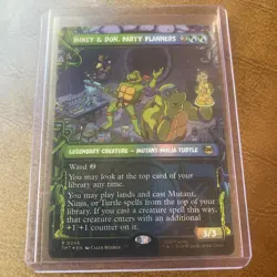 Mikey & Don, Party Planners (Showcase) Teenage Mutant Ninja Turtles Foil NM - Image 2