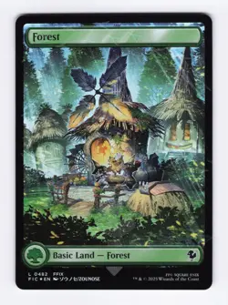 Forest (Chocobo Track Foil) 0482 (L) MTG Commander: FINAL FANTASY (FIC) - Image 1