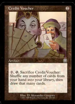 Credit Voucher LP Light Play Mercadian Masques MTG [10834] - Image 1