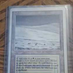 Tundra Rare Land Magic: The Gathering Revised Edition English Wizards Regular - Image 1