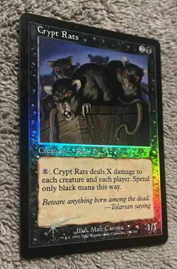 Magic: The Gathering – Crypt Rats (7th Edition) – Holo – Excellent Condition - Image 2