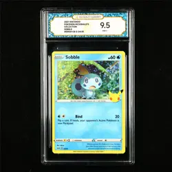 TQG 9.5 MINT+ 2021 Pokemon x Mcdonald's ENG Sobble 24/25 - Image 1