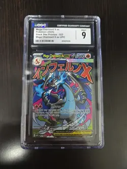 Mega Charizard X EX 023 Upc Black Star Promos Pokemon Mint CGC9 Graded - Image 1