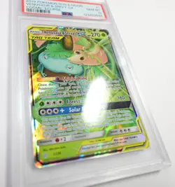 2019 PSA 10 GEM MT - Pokemon 1/236 Venusaur & Snivy GX Tag Team Card #60104B - Image 3