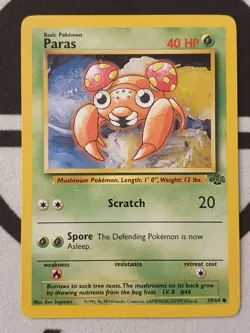 Pokemon Karte Paras 53/64 Dschungel Set NM 1999 Jungle Pokemon TCG Paras - Image 2