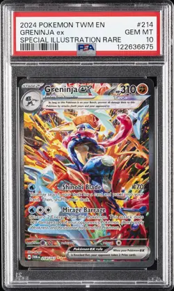 2024 POKEMON TWILIGHT MASQUERADE SPECIAL ILLUSTRATION RARE GRENINJA EX PSA 10 - Image 1