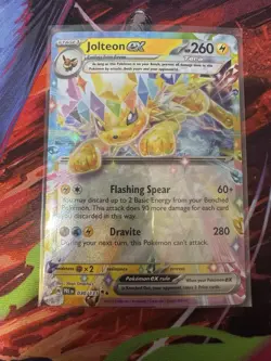 2025 Pokemon SV Prismatic Evolutions Jolteon ex Double Rare #030/131 SKU:812 - Image 2