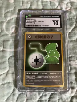 1997 POKEMON JAPANESE ROCKET GANG POTION ENERGY CGC 10 GEM MINT "SEE PICTURES" - Image 1