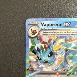 Vaporeon ex 023/131 Pokemon Sv: Prismatic Evolutions Holo - NM - Image 3