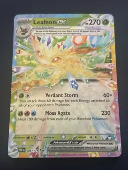 Pokemon TCG Leafeon ex 006/131 Sv: Prismatic Evolutions Holo - Image 1