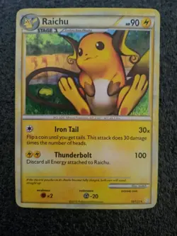 Pokemon HGSS - HeartGold SoulSilver - Raichu - 10/123 - Holo Rare - Image 1