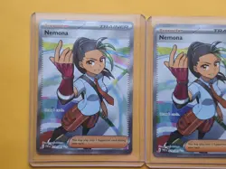 Pokemon TCG Nemona Trainer Full Art SV Paldean Fates 229/091 Chase X2! - Image 2