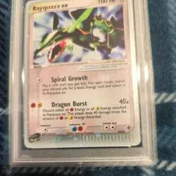 PSA 9 MINT RAYQUAZA EX HOLO 2003 POKEMON DRAGON #97/97 ULTRA RARE - Image 5