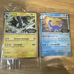 Aurorus + Luxray Cosmo SEALED Pokemon Perfect Order Stamped Promo - Image 1