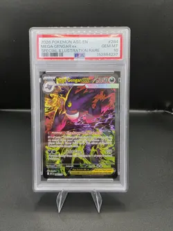 Pokemon 2026 Mega Gengar ex 284/217 SIR Ascended Heroes GEM MINT PSA 10 - Image 1