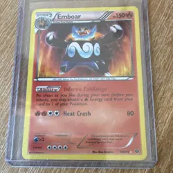 Pokemon Emboar 100/99 Next Destinies Secret Rare Holo Stage 2 150 HP Heat Crash - Image 1