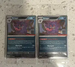 2026 POKEMON GENGAR PERFECT ORDER GAME STOP STAMPED PROMO RARE LOT OF 2 - Image 1