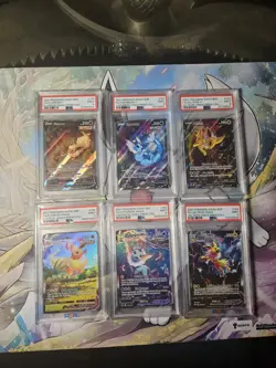 2021 POKEMON PROMO FLAREON VAPOREON JOLTEON VMAX V PSA 9 Evolutions SET Alt Art - Image 1