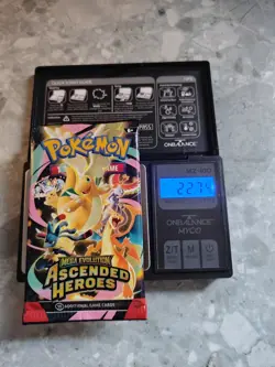 HEAVY! 22.74g Pokemon TCG Ascended Heroes Booster Pack (SEALED) god packU - Image 1