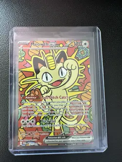 Meowth ex 121/088 ENGLISH Special Illustration Rare - Perfect Order SIR Pokemon - Image 1