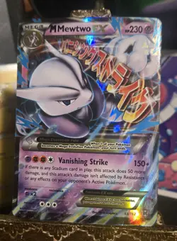 2015 Pokemon XY Breakthrough M Mewtwo Ex 63/162 Full Art Holo Rare NM* - Image 1