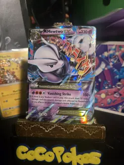2015 Pokemon XY Breakthrough M Mewtwo Ex 63/162 Full Art Holo Rare NM* - Image 3