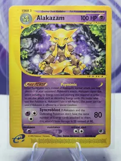 Pokemon TCG Alakazam Expedition 33/165 E-Series Rare WOTC HP - Image 1