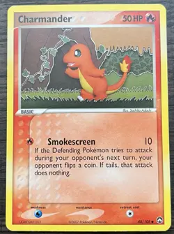 Charmander 48/108 Pokemon TCG EX Power Keepers Common Heavy Play HP - Image 1