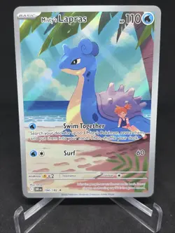 Pokemon TCG Misty's Lapras Destined Rivals 194/182 Illustration Rare NM - Image 1