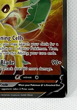 Pokemon TCG Leafeon v Evolving Skies Holo Ultra Rare Full Art NM Condition - Image 5